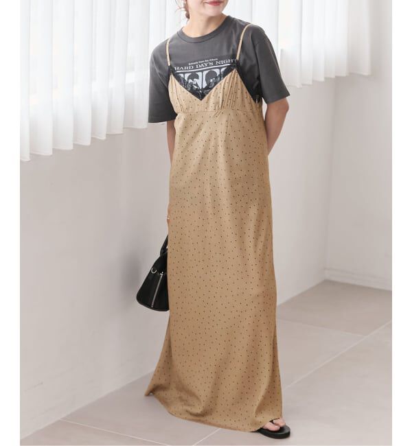 JOURNAL STANDARD「《予約》ドットプリントキャミワンピース」|ワンピース|