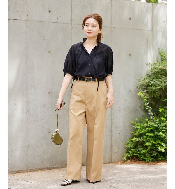 JOURNAL STANDARD「《追加予約》ボイルストライプフリル襟ブラウス」|シャツ・ブラウス|