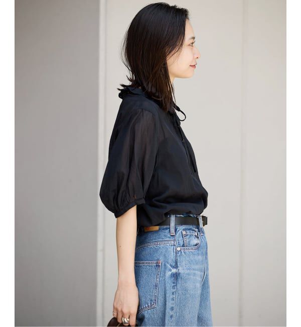 JOURNAL STANDARD「《追加予約》ボイルストライプフリル襟ブラウス」|シャツ・ブラウス|