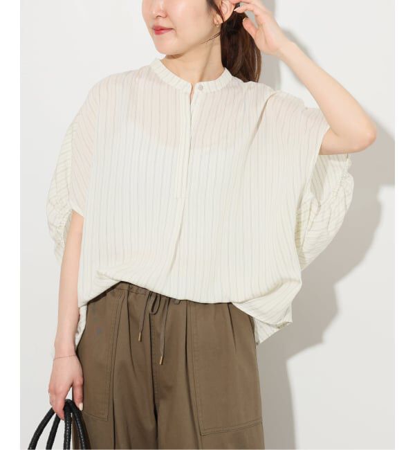 JOURNAL STANDARD relume「《追加予約 / 新色》N/Rダブルストライプブラウス」|シャツ・ブラウス|ホワイト