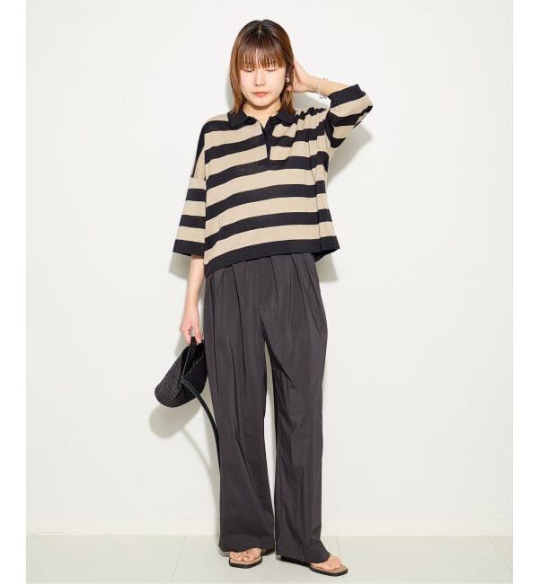 journal standard L'essage「《予約》ボーダー襟つきニット」|ニット・セーター|