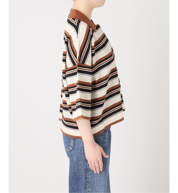 journal standard L'essage「《予約》ボーダー襟つきニット」|ニット・セーター|