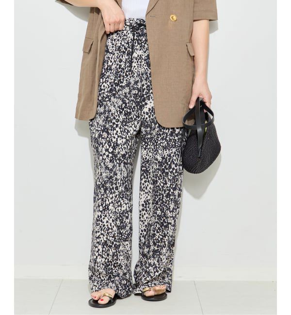 journal standard L'essage「《予約》DEVEAUXGOLDラメモノトーンパンツ 2」|その他|ブラック A