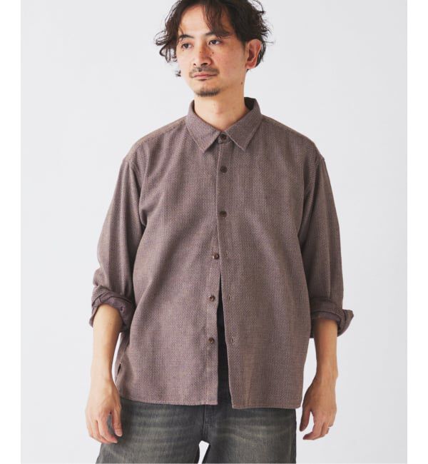 JOURNAL STANDARD relume「《予約》リネンブレンド メランジドビー シャツ」|シャツ・ブラウス|