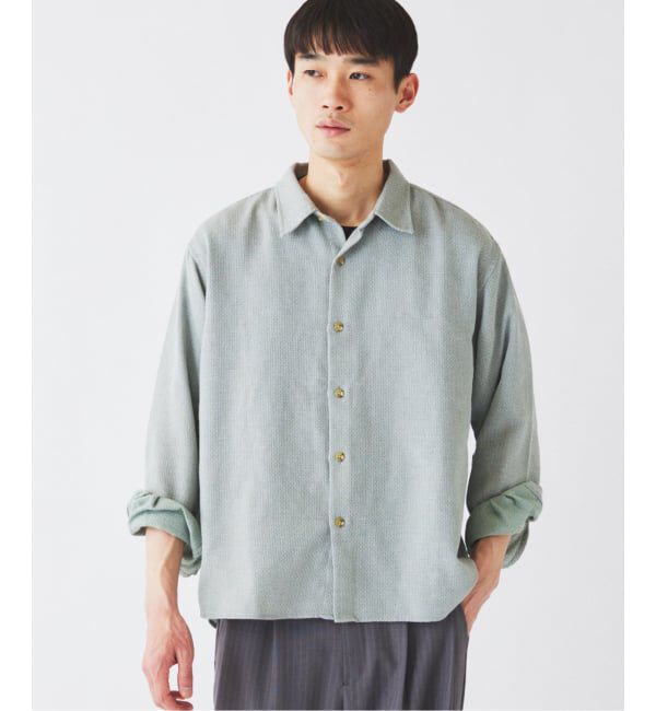 JOURNAL STANDARD relume「《予約》リネンブレンド メランジドビー シャツ」|シャツ・ブラウス|