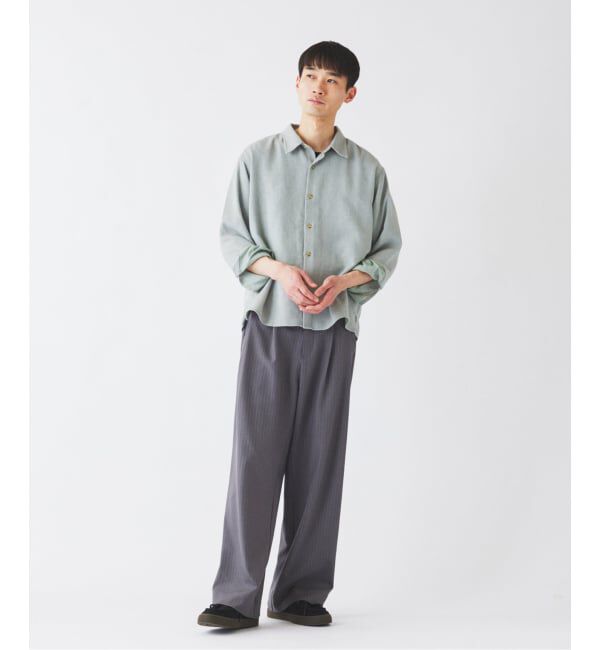 JOURNAL STANDARD relume「《予約》リネンブレンド メランジドビー シャツ」|シャツ・ブラウス|