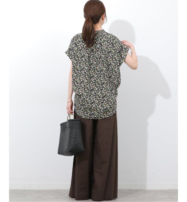 JOURNAL STANDARD relume「《予約》フラワープリントフレンチスリーブブラウス」|シャツ・ブラウス|