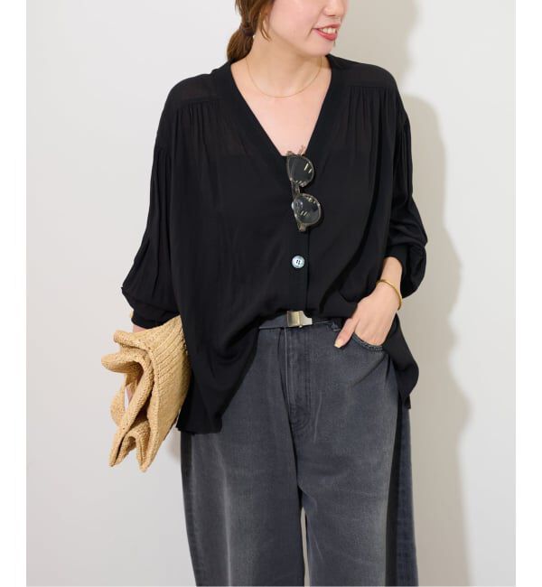 JOURNAL STANDARD relume「《追加予約3》T/R強撚ブラウス」|シャツ・ブラウス|