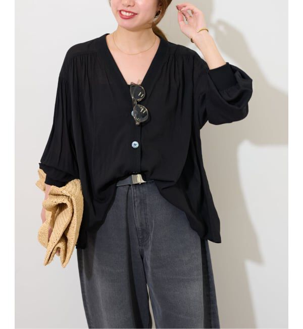 JOURNAL STANDARD relume「《追加予約3》T/R強撚ブラウス」|シャツ・ブラウス|