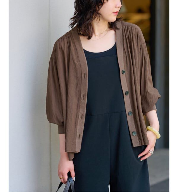 JOURNAL STANDARD relume「《追加予約3》T/R強撚ブラウス」|シャツ・ブラウス|ブラウン