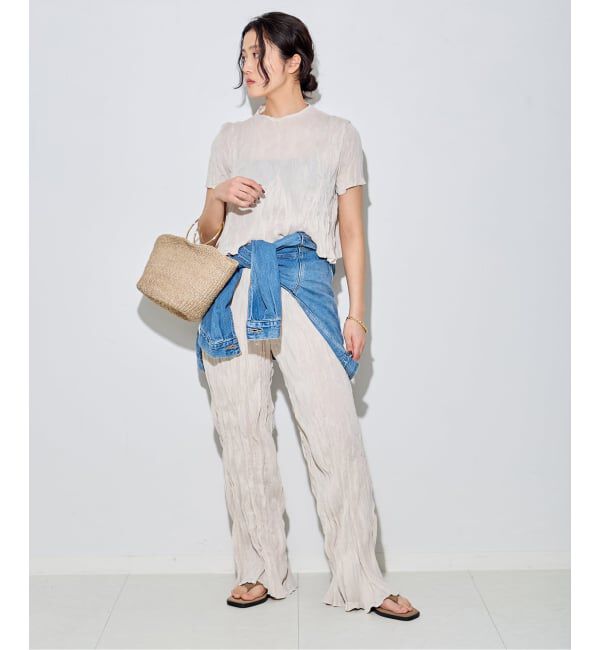 journal standard L'essage「《予約》【Gongdid Design】 Carry Over_Wavy_Crop Top：トップス」|Tシャツ・カットソー|