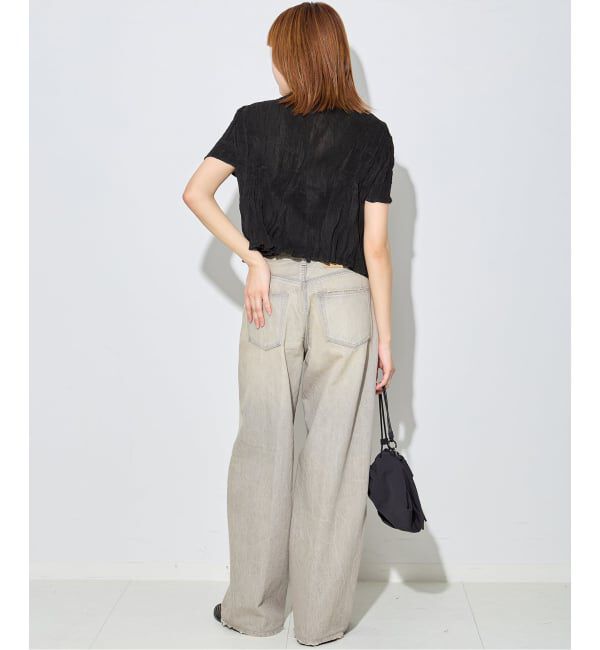 journal standard L'essage「《予約》【Gongdid Design】 Carry Over_Wavy_Crop Top：トップス」|Tシャツ・カットソー|