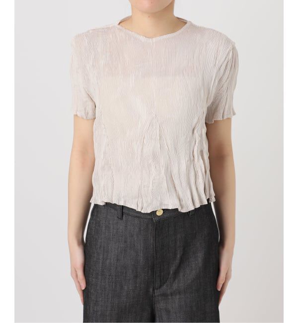 journal standard L'essage「《予約》【Gongdid Design】 Carry Over_Wavy_Crop Top：トップス」|Tシャツ・カットソー|