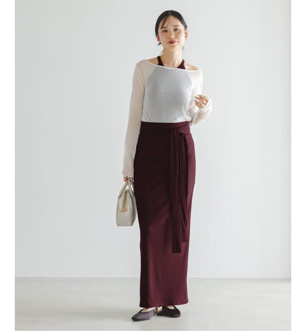 NOBLE「アニヴェンリブラップスカート」|スカート|