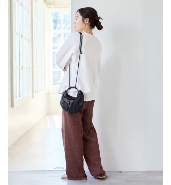 U by SPICK&SPAN「柄編みニットロングパンツ」|その他|