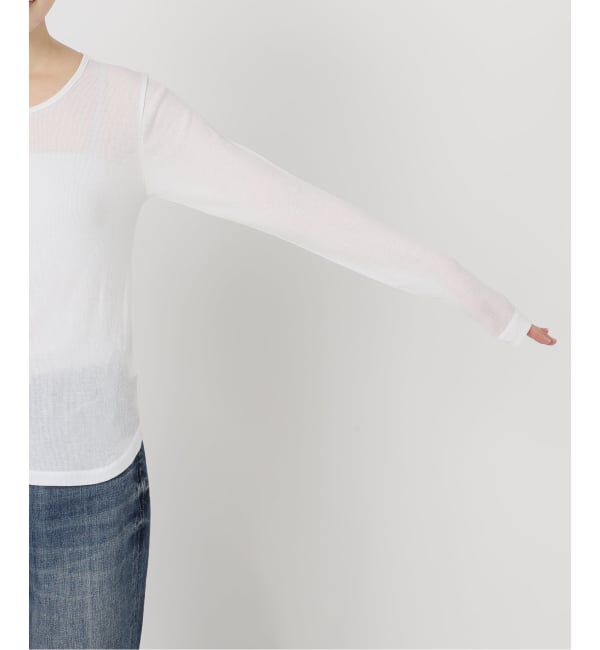 Spick and Span「シアーヘンリーネックTシャツ」|Tシャツ・カットソー|