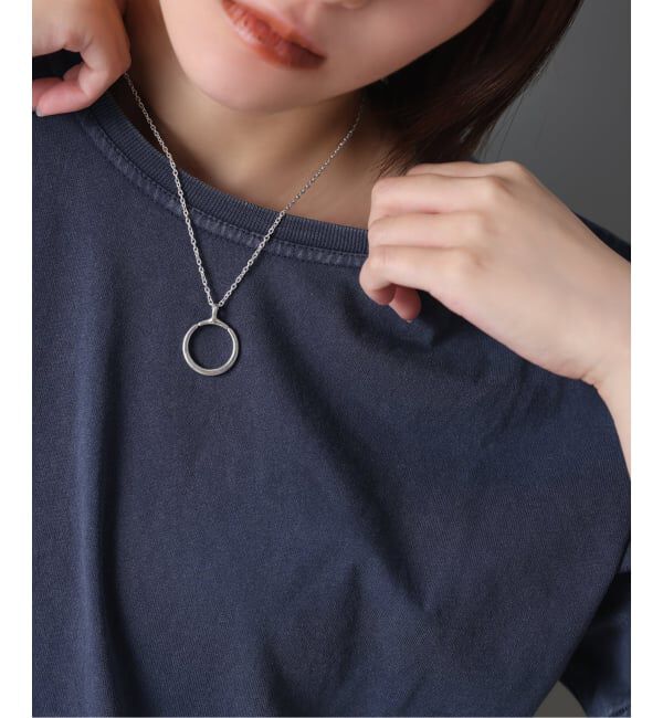 Spick and Span「【SAMH by LILAS】グラスホルダーネックレスラウンド SV」|ネックレス|