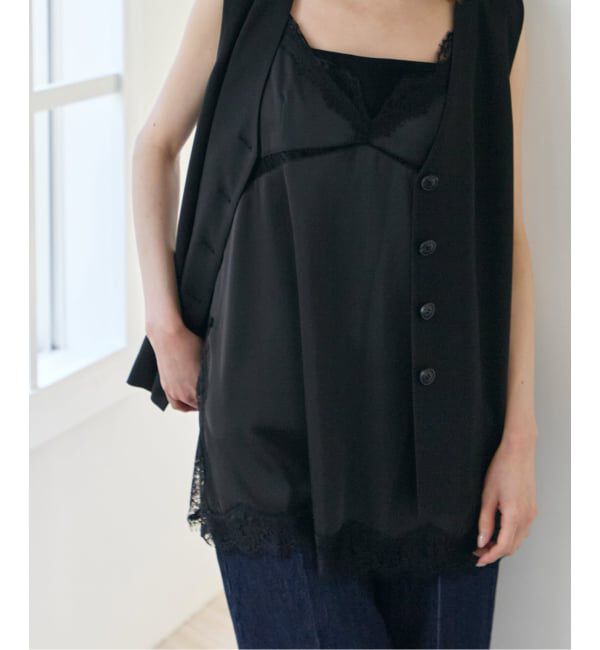 U by SPICK&SPAN「《予約》リネンライクウォッシャブルベスト」|その他|