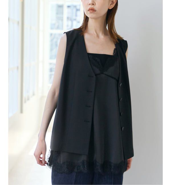 U by SPICK&SPAN「《予約》リネンライクウォッシャブルベスト」|その他|