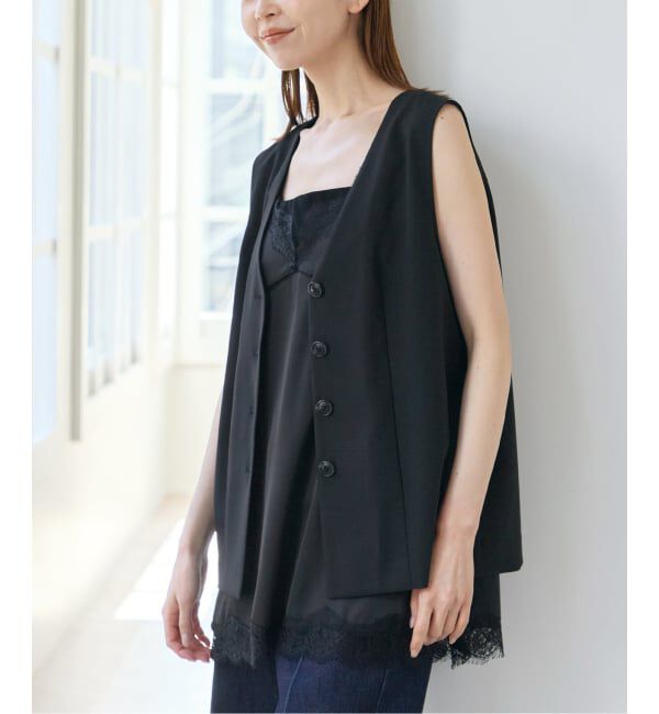 U by SPICK&SPAN「《予約》リネンライクウォッシャブルベスト」|その他|