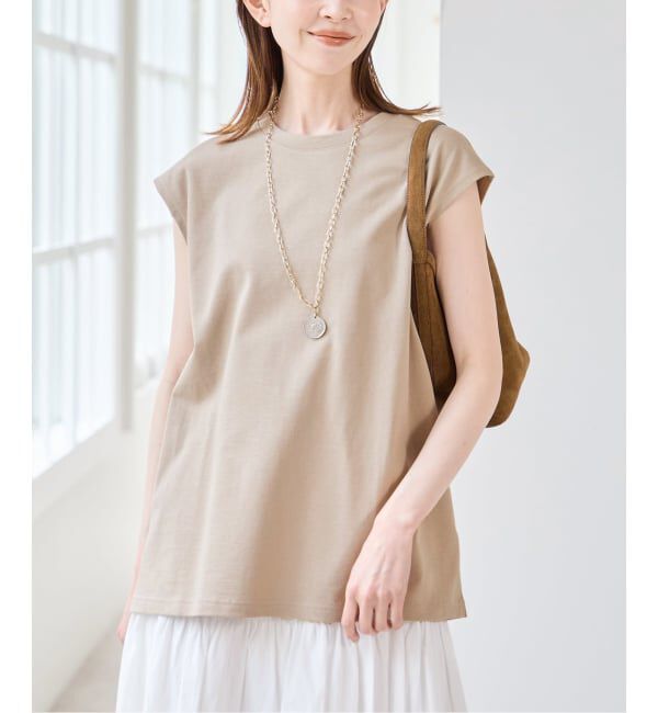 U by SPICK&SPAN「《予約》サイドスリットノースリーブ」|Tシャツ・カットソー|