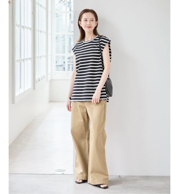 U by SPICK&SPAN「《予約》サイドスリットノースリーブ」|Tシャツ・カットソー|