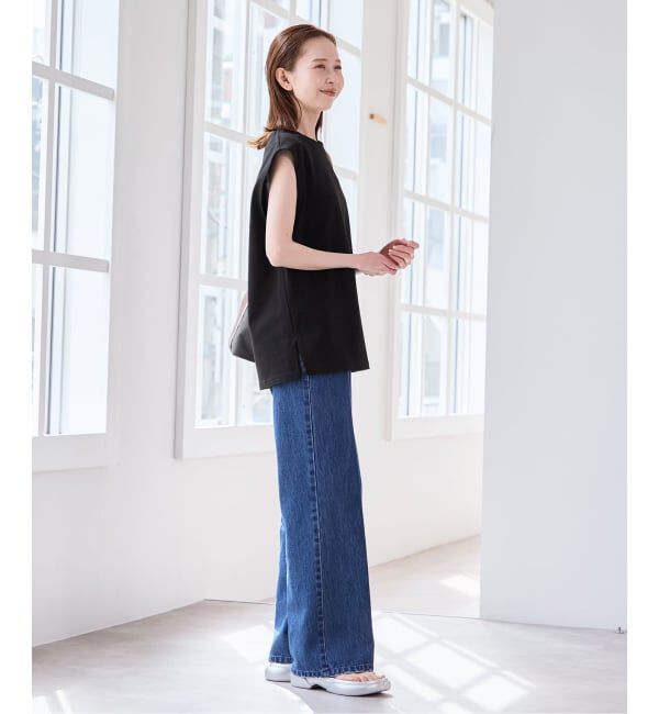 U by SPICK&SPAN「《予約》サイドスリットノースリーブ」|Tシャツ・カットソー|