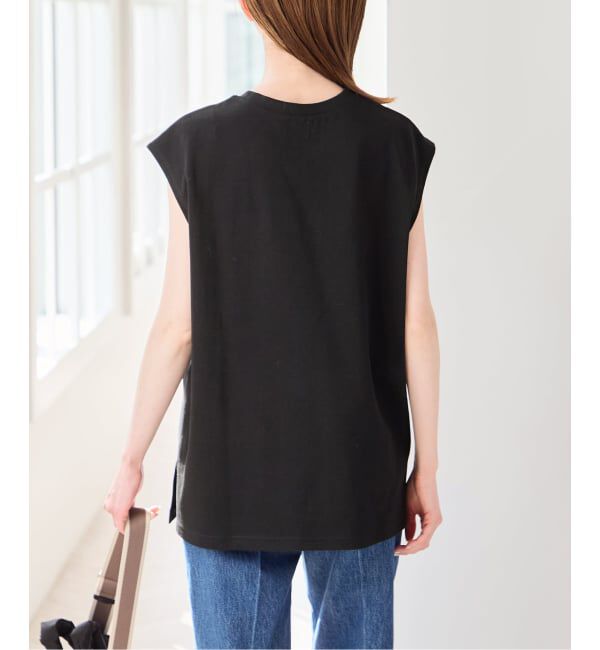 U by SPICK&SPAN「《予約》サイドスリットノースリーブ」|Tシャツ・カットソー|