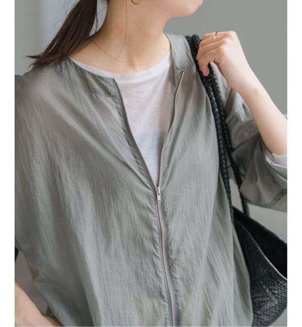 Spick and Span「《WEB限定 / 追加予約》シアーフロントZIPブルゾン」|その他|