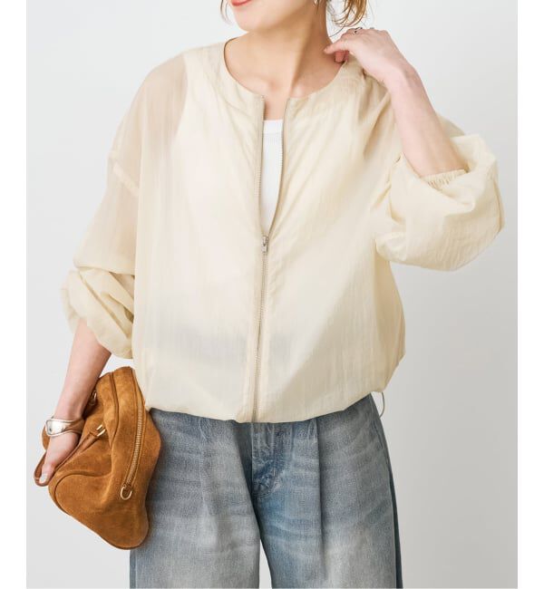 Spick and Span「《WEB限定 / 追加予約》シアーフロントZIPブルゾン」|その他|