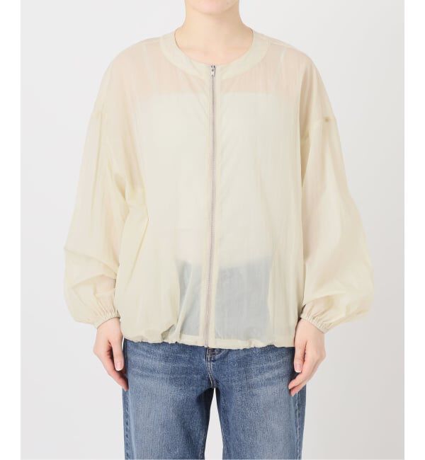 Spick and Span「《WEB限定 / 追加予約》シアーフロントZIPブルゾン」|その他|