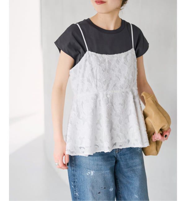 Spick and Span「《一部店舗+WEB限定予約》シアージャガードキャミソール」|キャミソール|