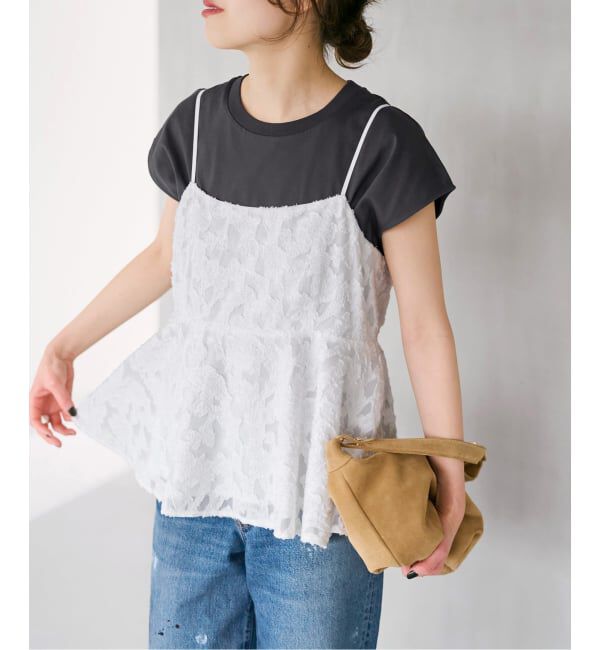 Spick and Span「《一部店舗+WEB限定予約》シアージャガードキャミソール」|キャミソール|