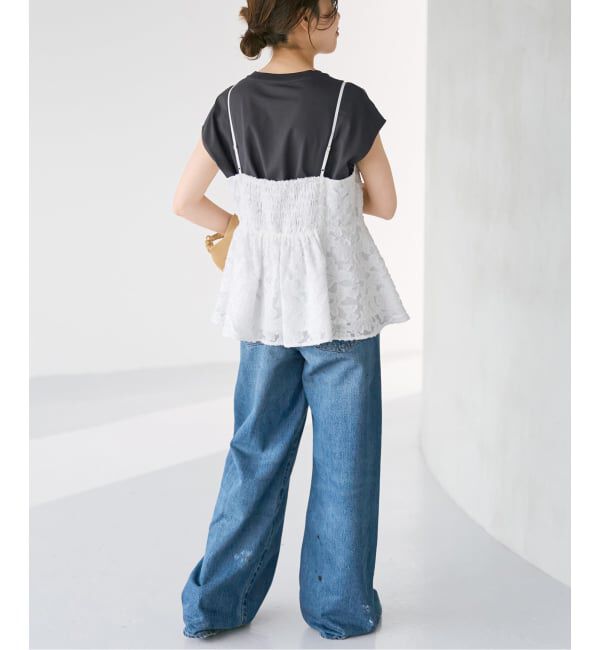 Spick and Span「《一部店舗+WEB限定予約》シアージャガードキャミソール」|キャミソール|