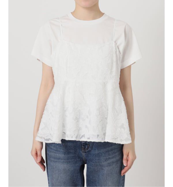 Spick and Span「《一部店舗+WEB限定予約》シアージャガードキャミソール」|キャミソール|