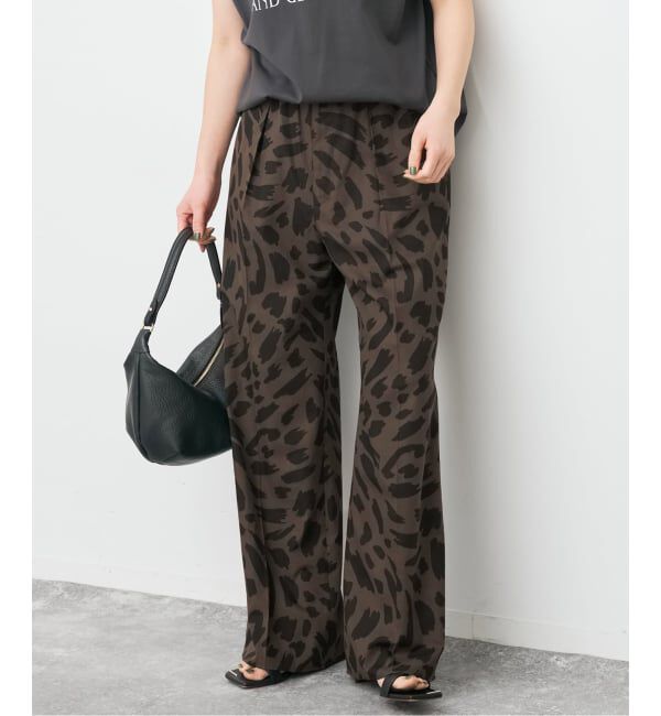 Spick and Span「《セットアップ可 / 予約》アートレオパードタックイージーパンツ」|その他|