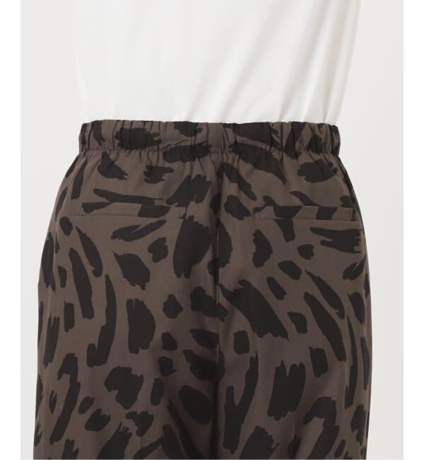 Spick and Span「《セットアップ可 / 予約》アートレオパードタックイージーパンツ」|その他|