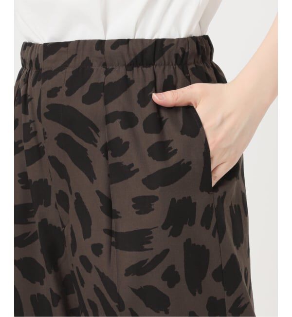 Spick and Span「《セットアップ可 / 予約》アートレオパードタックイージーパンツ」|その他|