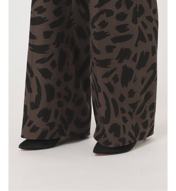 Spick and Span「《セットアップ可 / 予約》アートレオパードタックイージーパンツ」|その他|