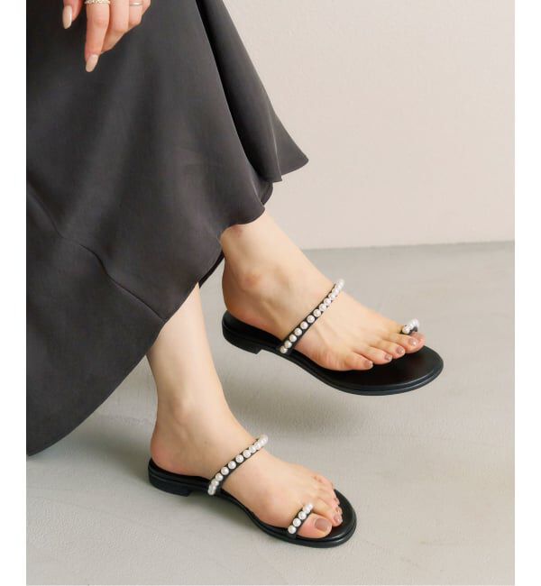  「《予約》パールサムリングサンダル」|サンダル|