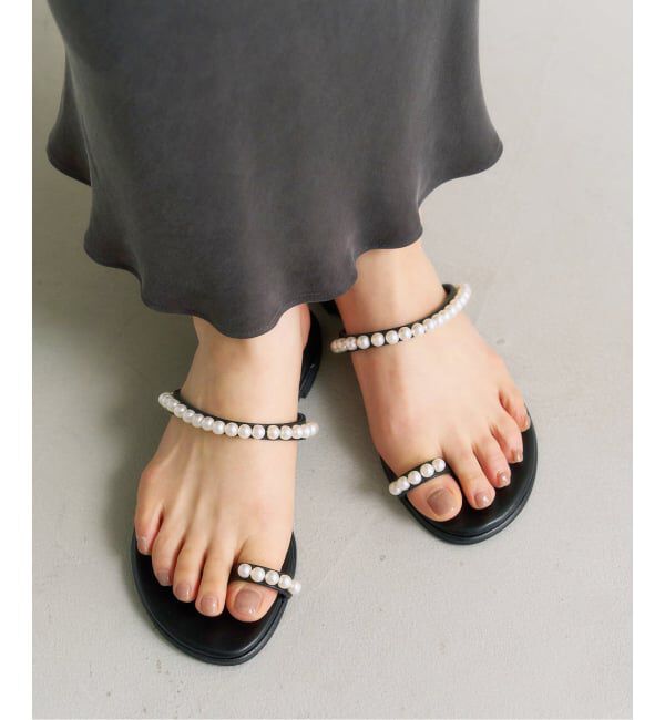  「《予約》パールサムリングサンダル」|サンダル|