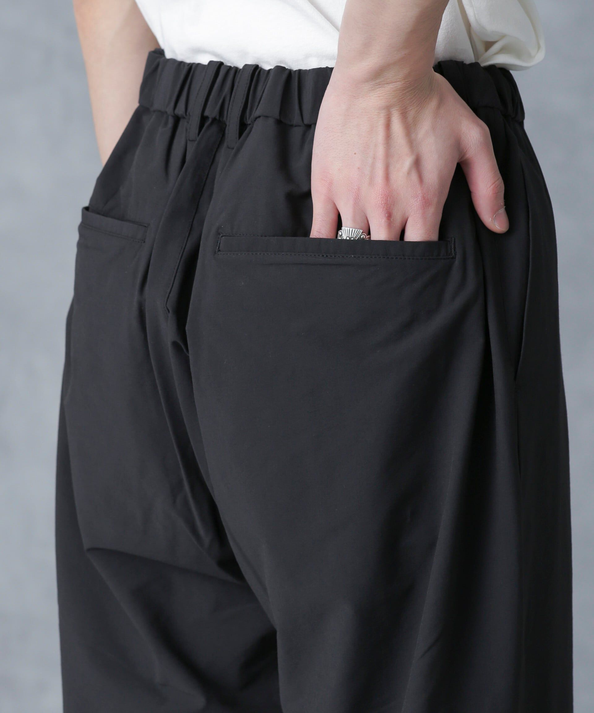 nano･universe「ストレッチワイドイージーパンツ(セットアップ可)」|チノ|