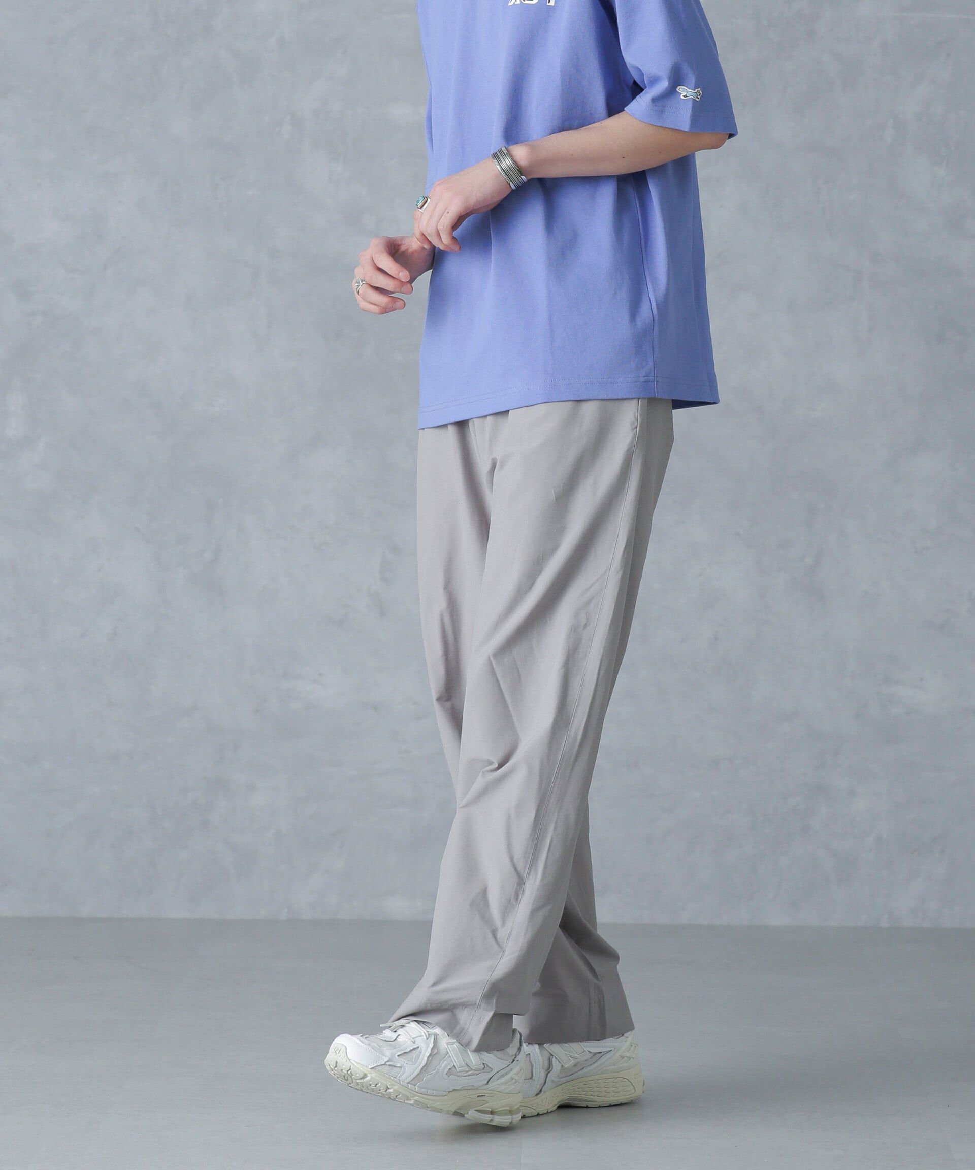 nano･universe「ストレッチワイドイージーパンツ(セットアップ可)」|チノ|