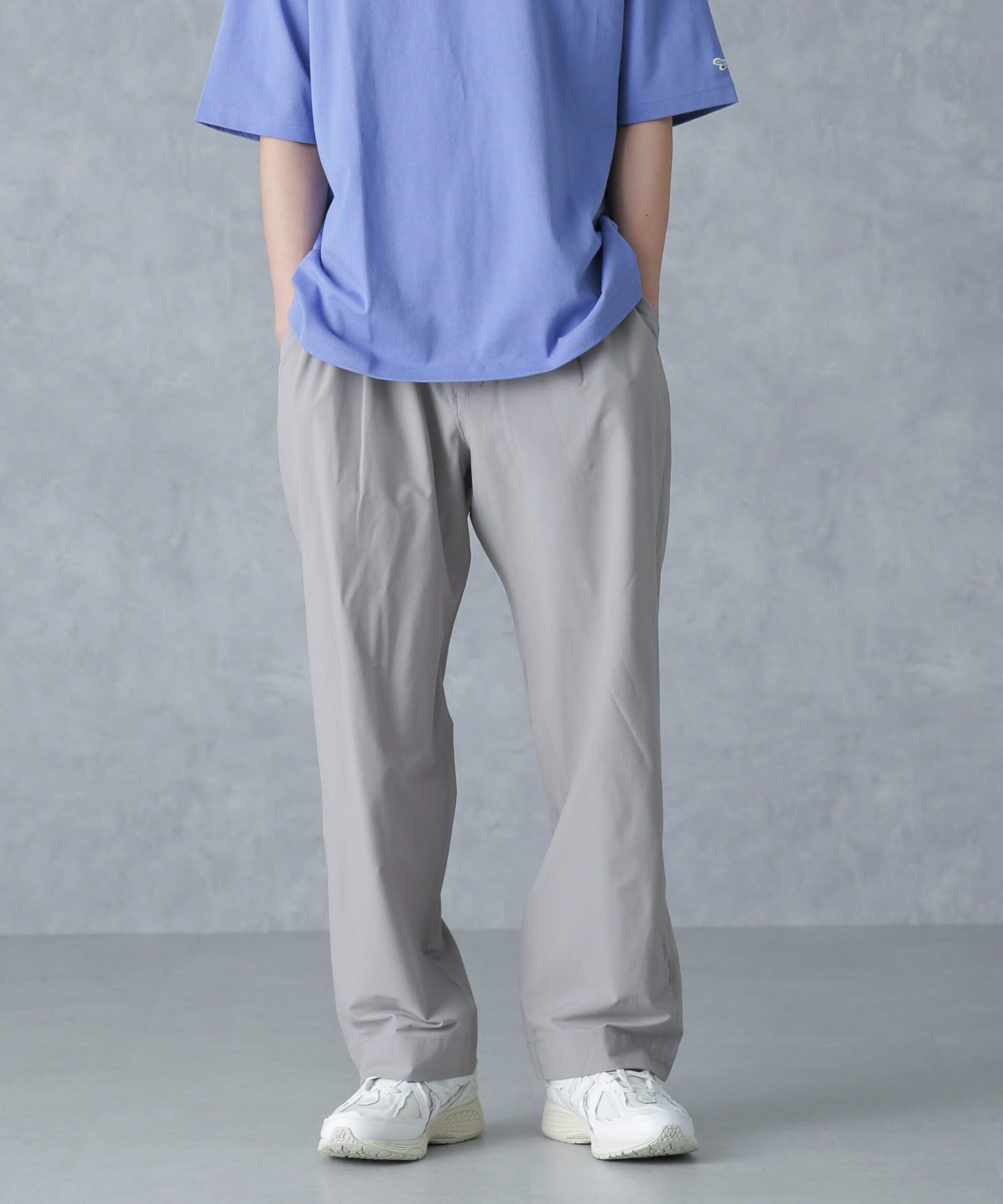 nano･universe「ストレッチワイドイージーパンツ(セットアップ可)」|チノ|