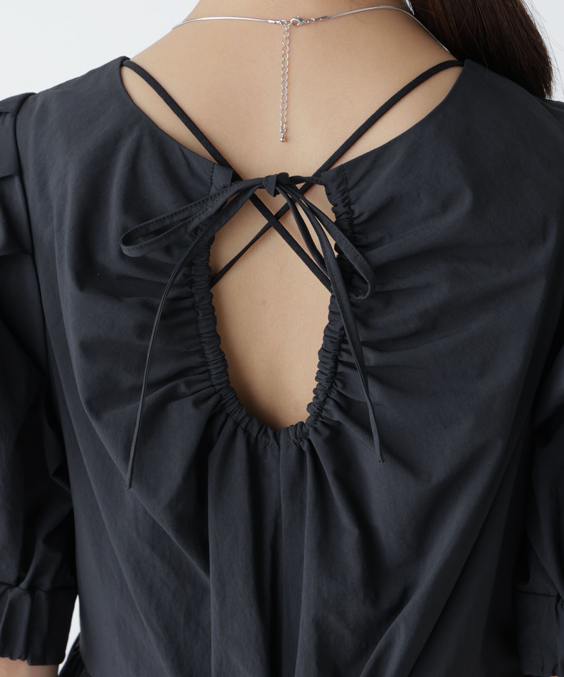 nano･universe「「星玲奈&times;NANO universe」タックスリーブタスランマキシワンピース」|ワンピース|