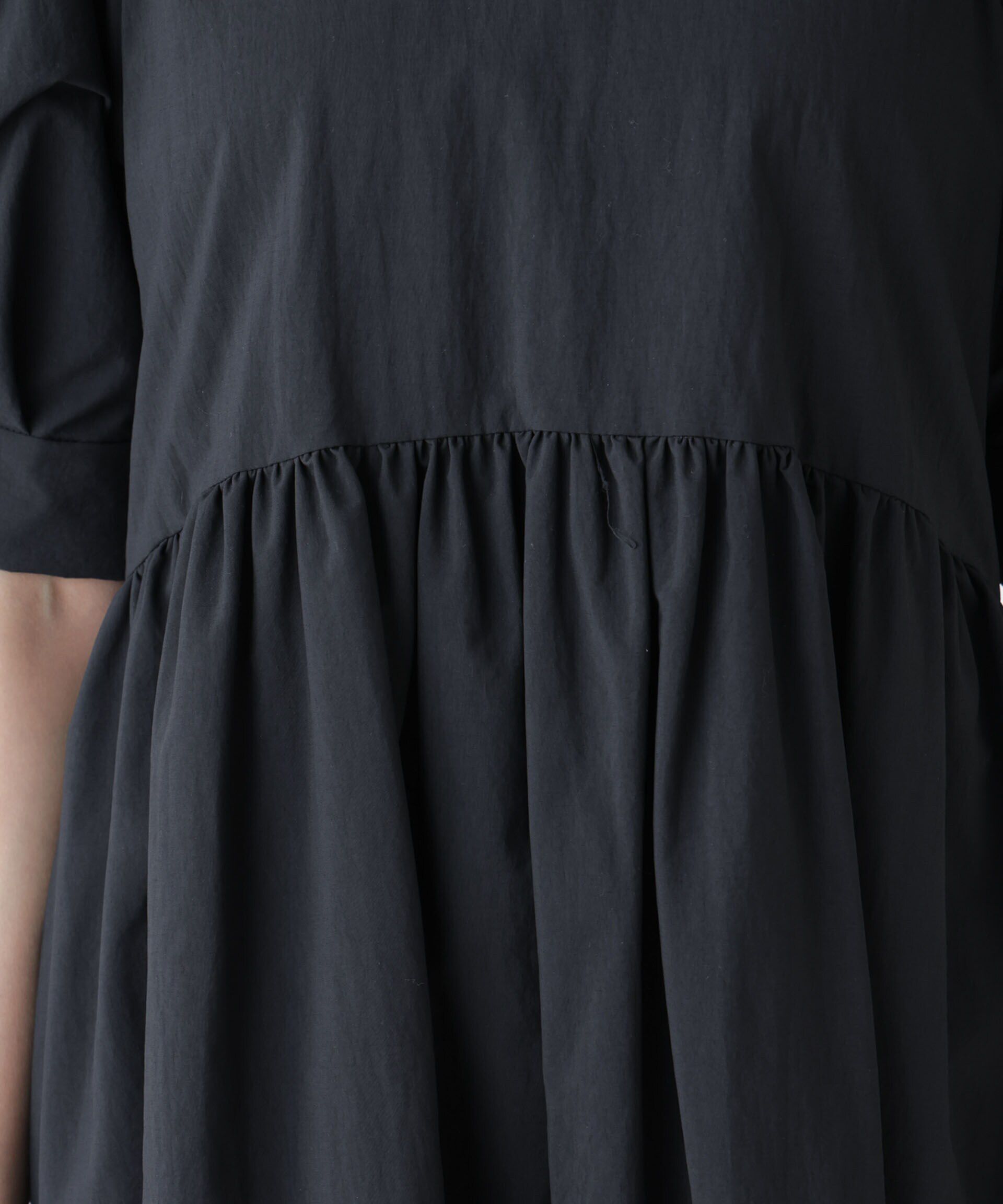 nano･universe「「星玲奈&times;NANO universe」タックスリーブタスランマキシワンピース」|ワンピース|