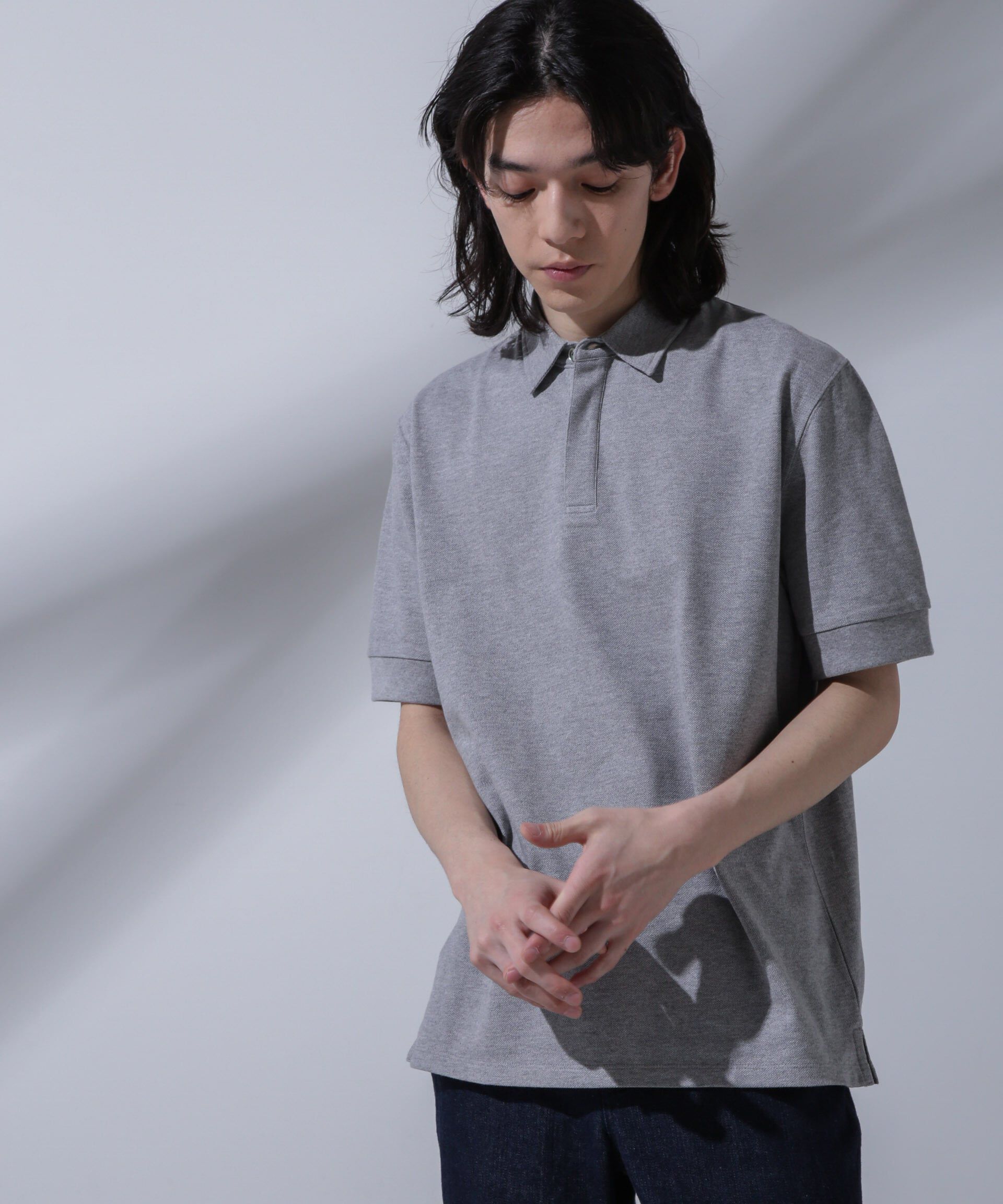 nano･universe「Anti Soaked(R) 汗染み防止 比翼ポロシャツ」|Tシャツ・カットソー|