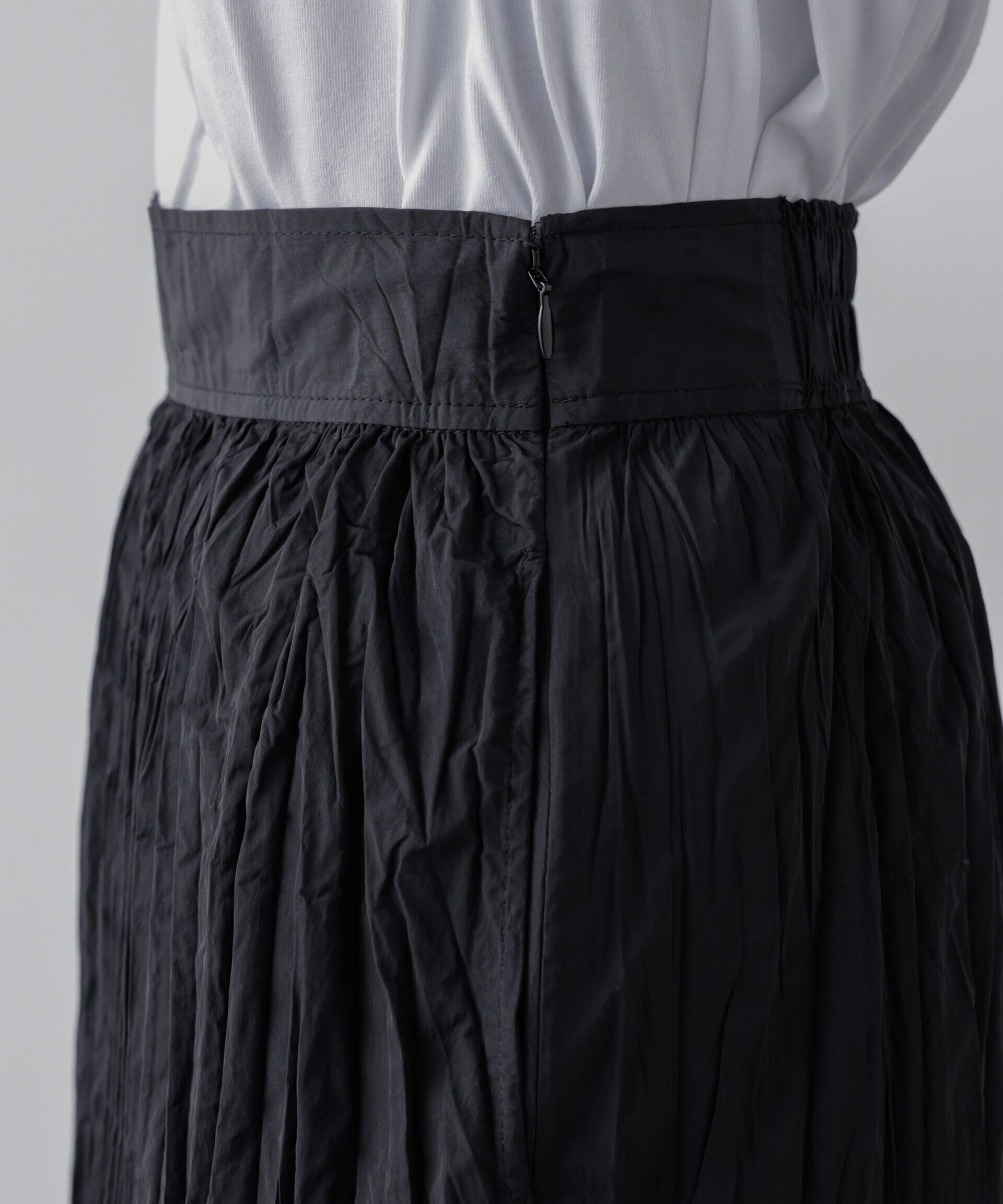 nano･universe「裾切り替えワッシャープリーツスカート」|スカート|