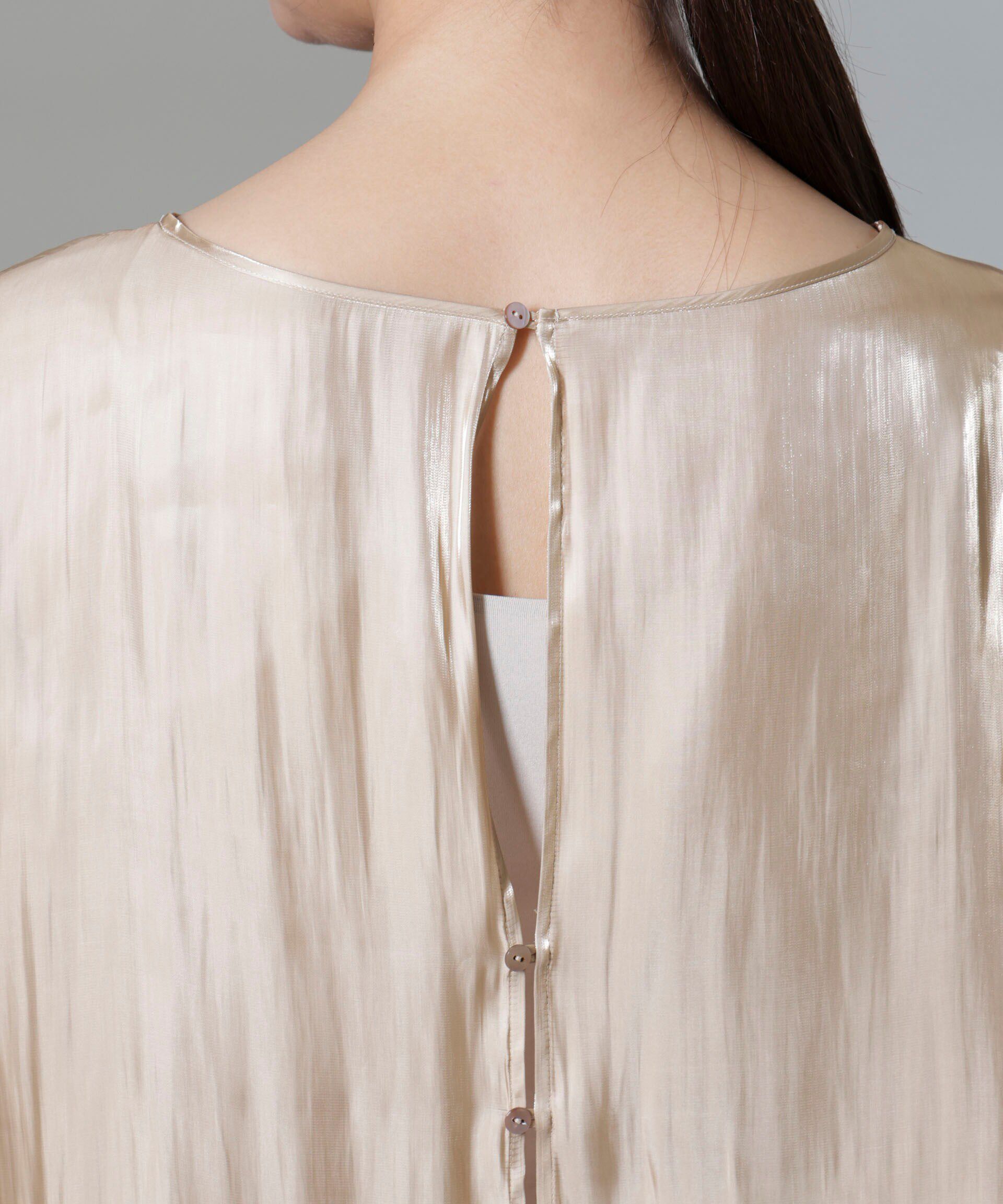 nano･universe「ブライトシアーギャザーブラウス」|シャツ・ブラウス|