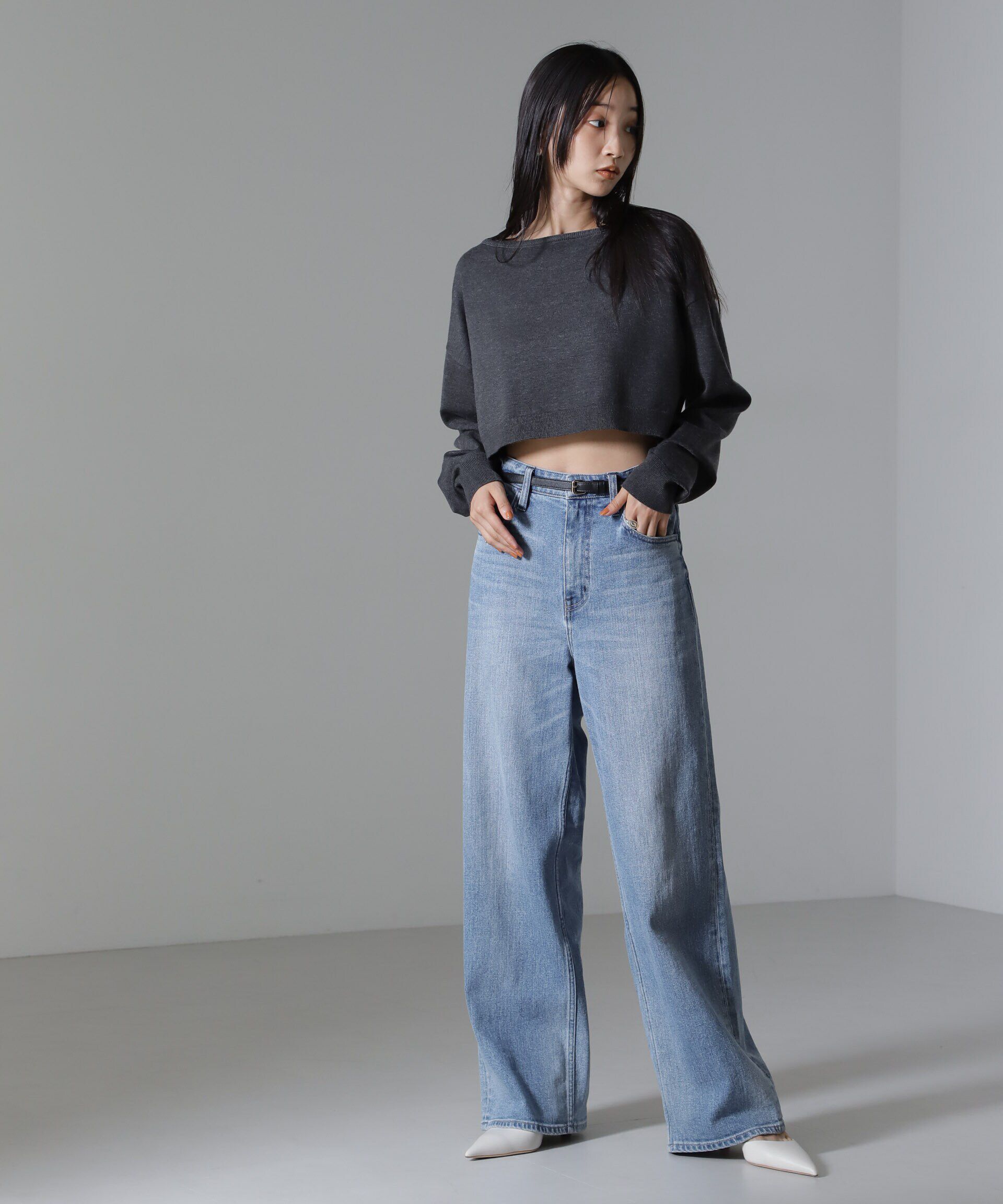 nano･universe「クロップドニットセットワンピース 24AW」|ワンピース|